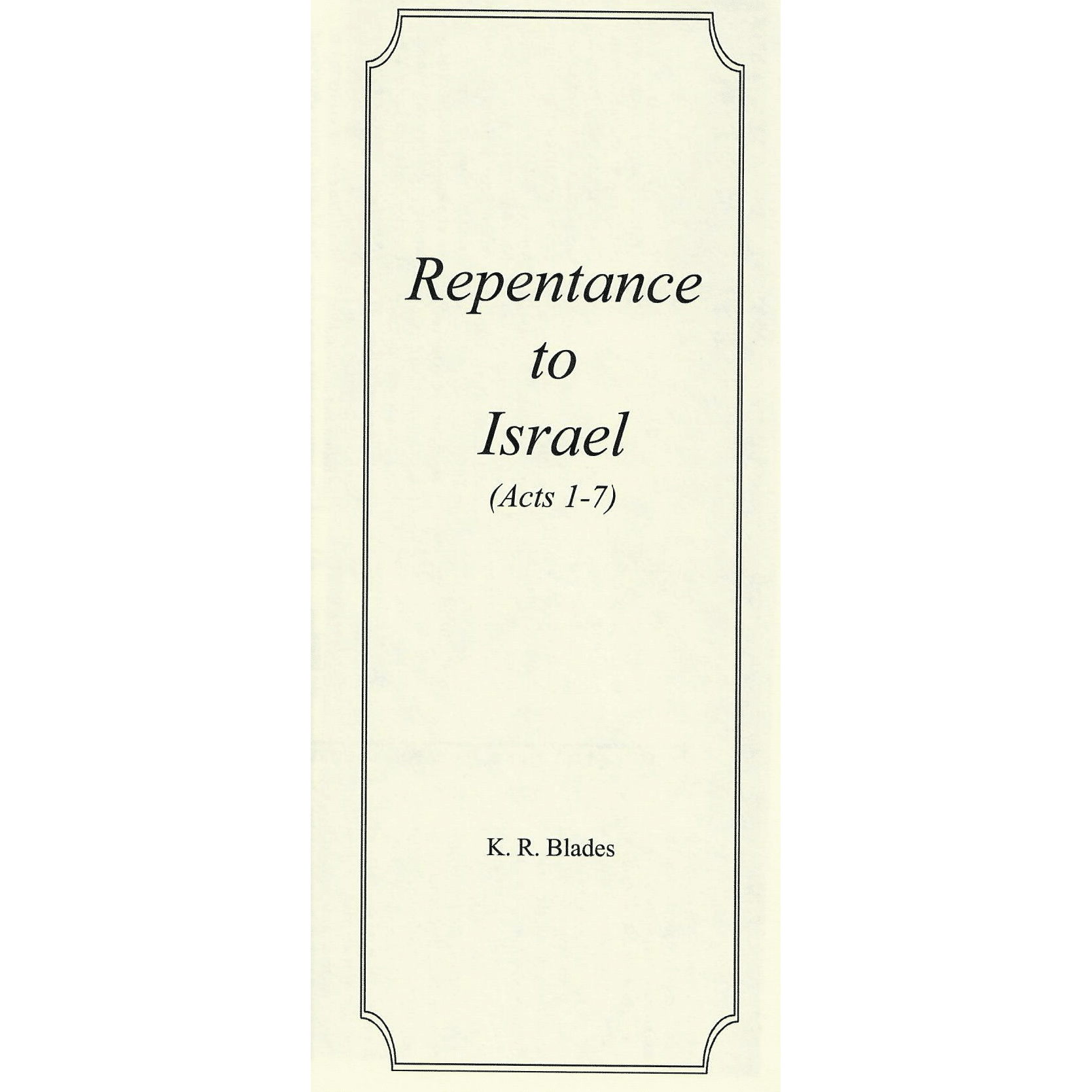 11 Repentance Israel 1700 Transp
